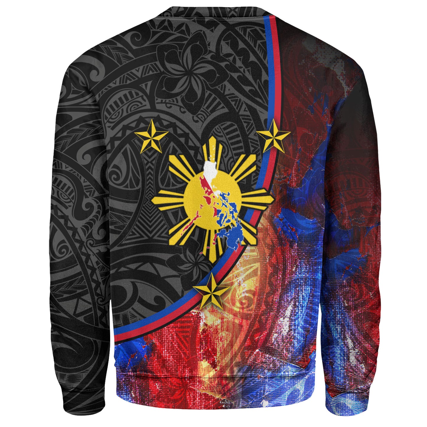 Philippines Filipinos Sweatshirt Filipinos Sun Grunge Background Style