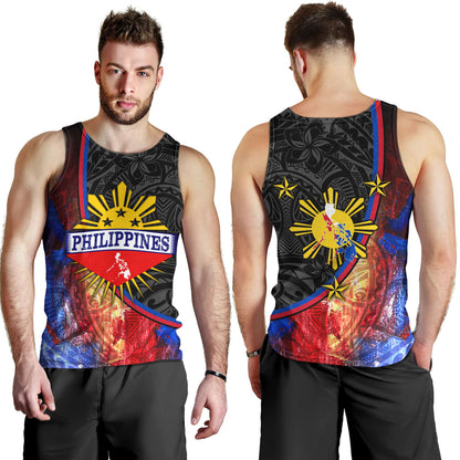Philippines Filipinos Tank Top Filipinos Sun Grunge Background Style