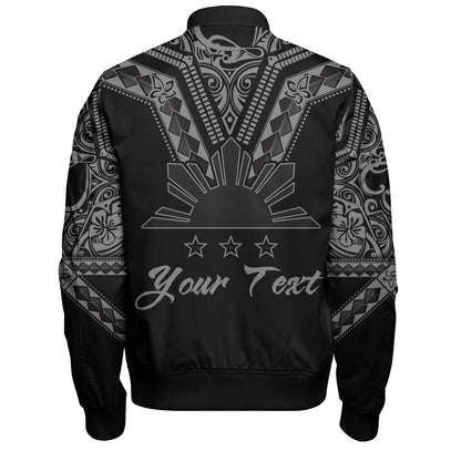 Philippines Filipinos Custom Personalised Bomber Jacket Filipinos Sun Tatau Tribal Patterns