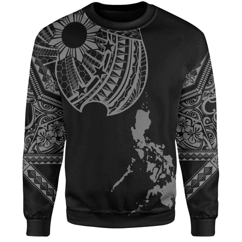 Philippines Filipinos Custom Personalised Sweatshirt Filipinos Sun Tatau Tribal Patterns