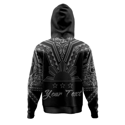 Philippines Filipinos Custom Personalised Hoodie Filipinos Sun Tatau Tribal Patterns