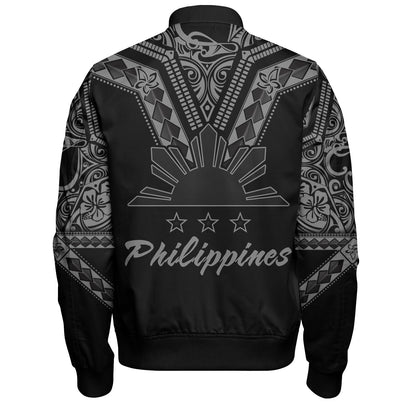 Philippines Filipinos Custom Personalised Bomber Jacket Filipinos Sun Tatau Tribal Patterns