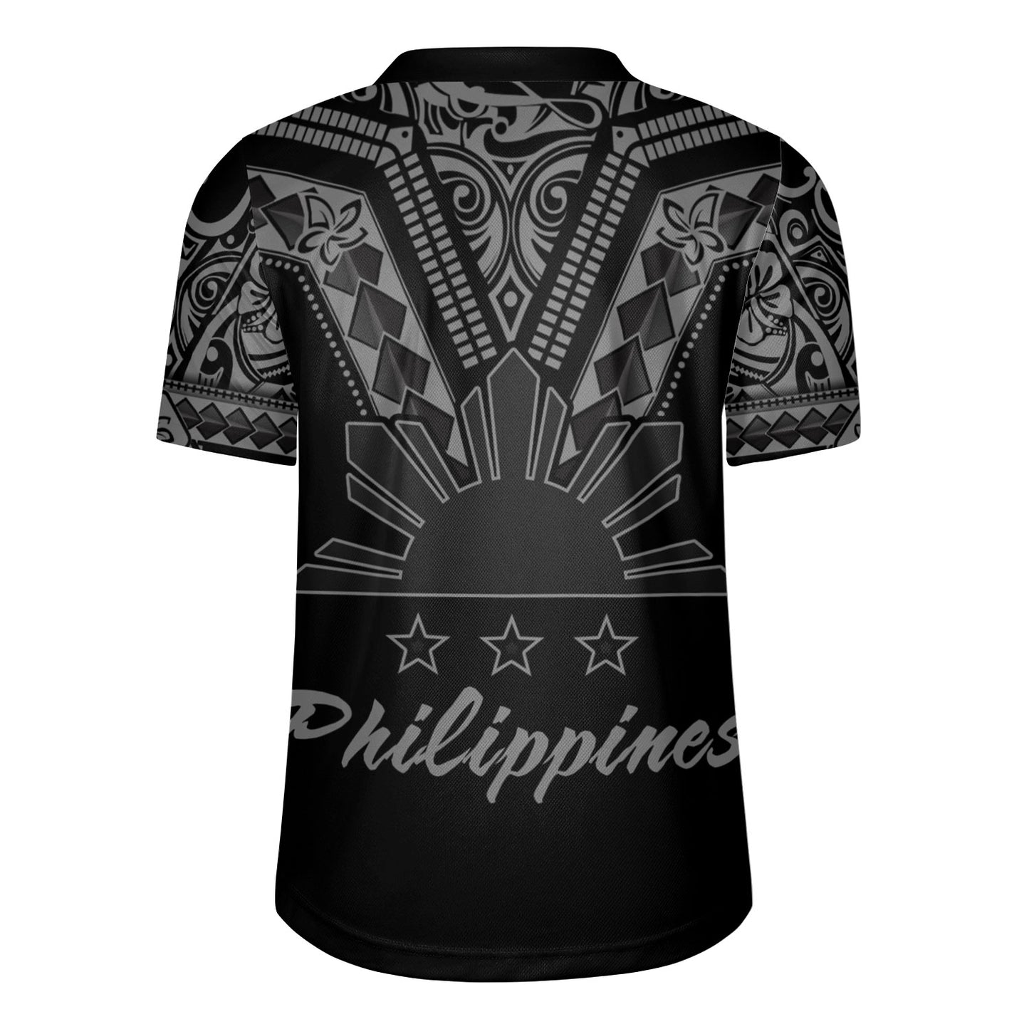 Philippines Filipinos Custom Personalised Rugby Jersey Filipinos Sun Tatau Tribal Patterns