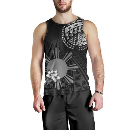 Philippines Filipinos Tank Top Filipinos Sun Tribal Patterns Jasmine Flowers Style