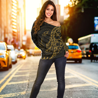 Philippines Filipinos Custom Personalised Off Shoulder Sweatshirt Filipinos Sun Tribal Patterns Style
