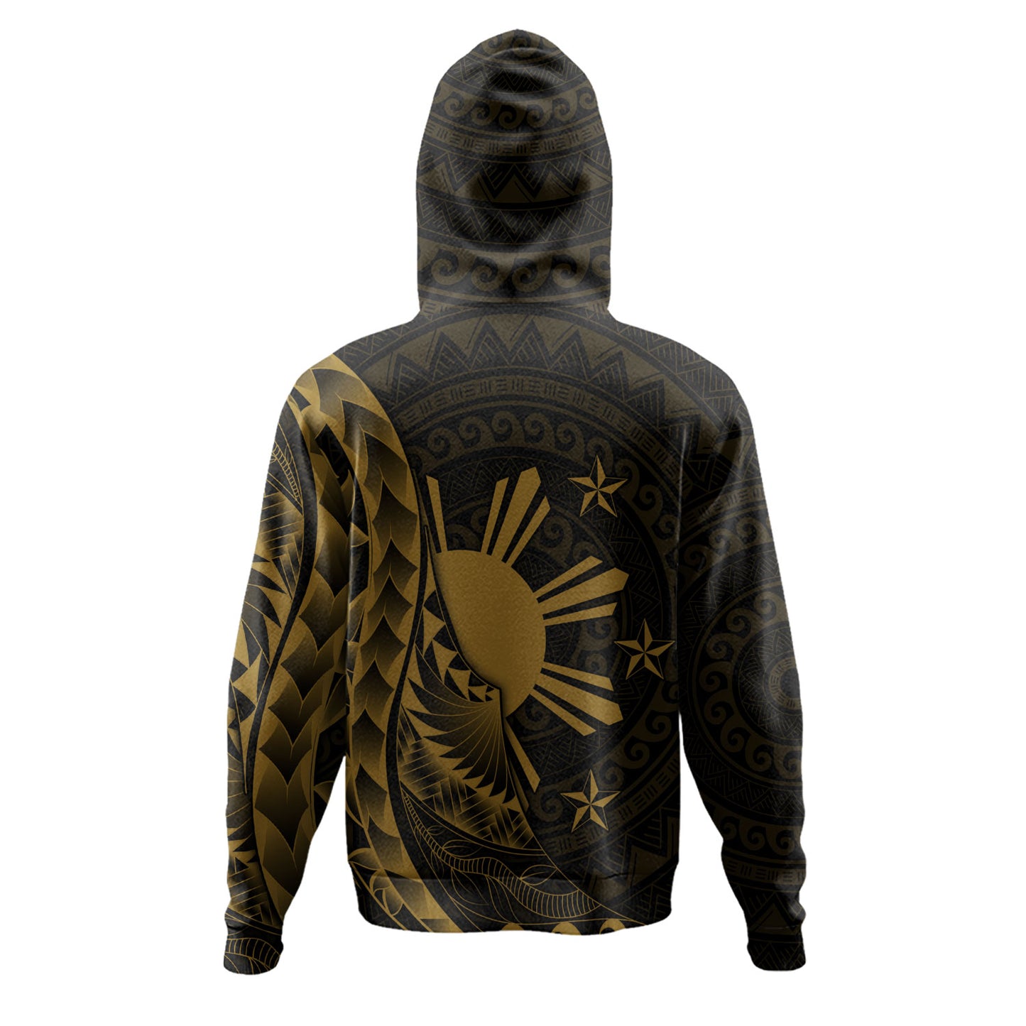 Philippines Filipinos Custom Personalised Hoodie Filipinos Sun Tribal Patterns Style