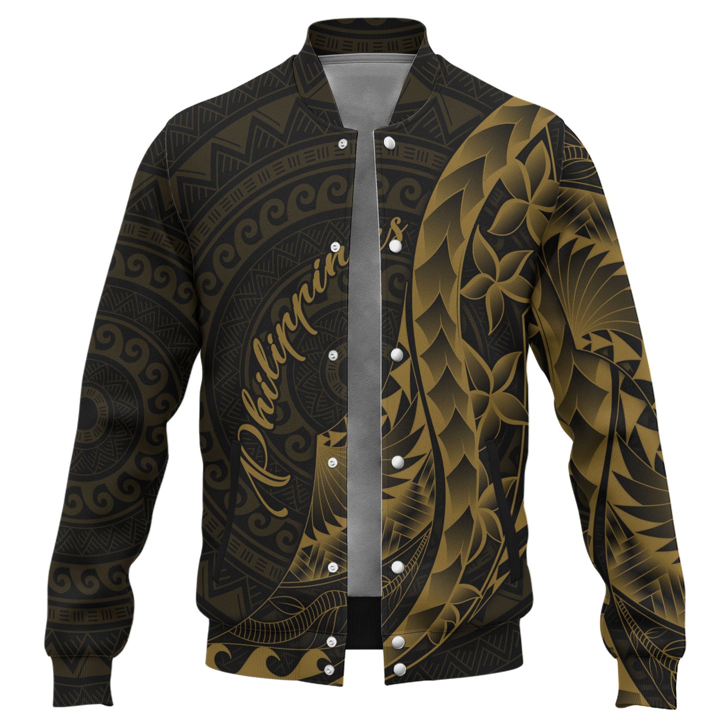 Philippines Filipinos Custom Personalised Baseball Jacket Filipinos Sun Tribal Patterns Style