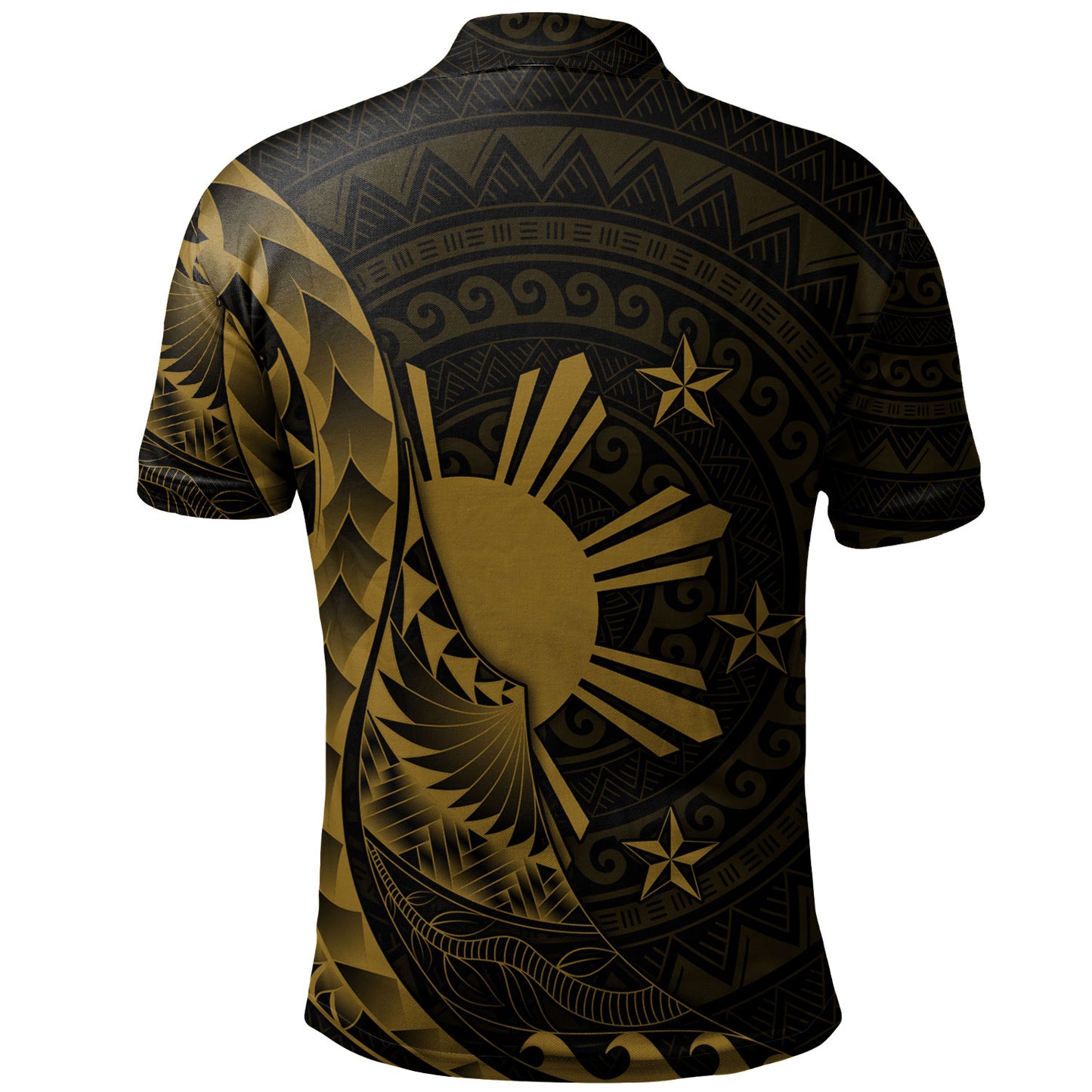 Philippines Filipinos Custom Personalised Polo Shirt Filipinos Sun Tribal Patterns Style