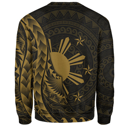 Philippines Filipinos Custom Personalised Sweatshirt Filipinos Sun Tribal Patterns Style