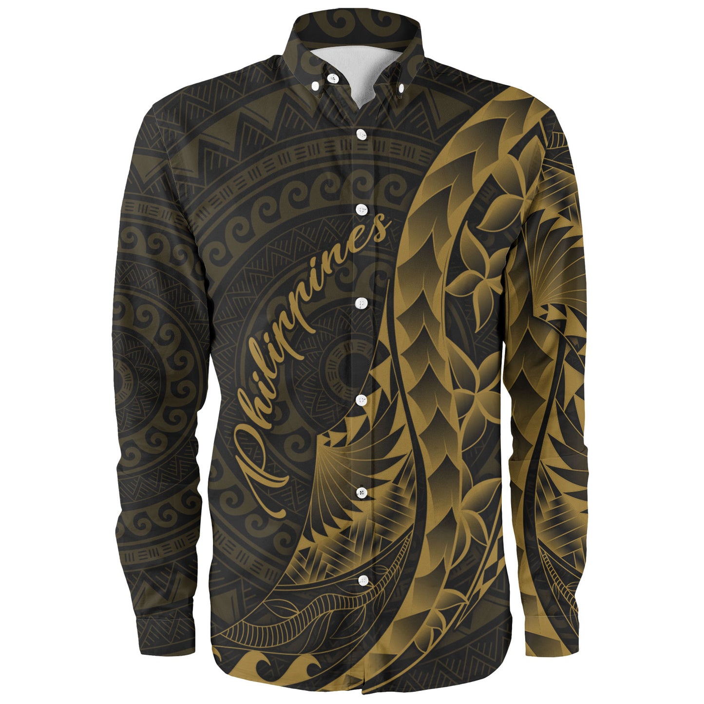 Philippines Filipinos Custom Personalised Long Sleeve Shirt Filipinos Sun Tribal Patterns Style