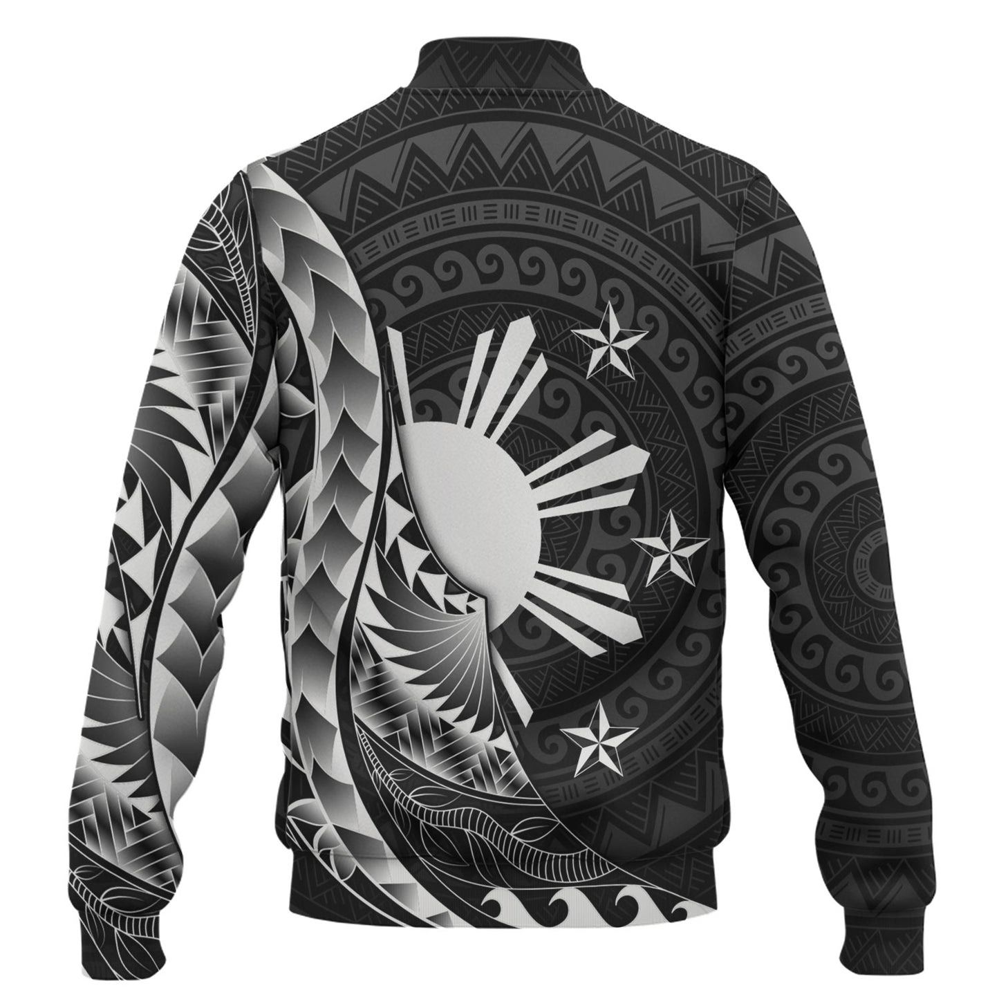 Philippines Filipinos Custom Personalised Baseball Jacket Filipinos Sun Tribal Patterns Style
