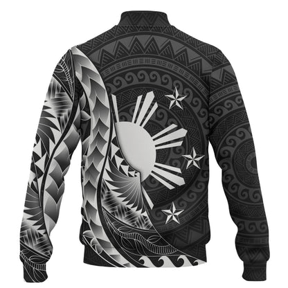 Philippines Filipinos Custom Personalised Baseball Jacket Filipinos Sun Tribal Patterns Style