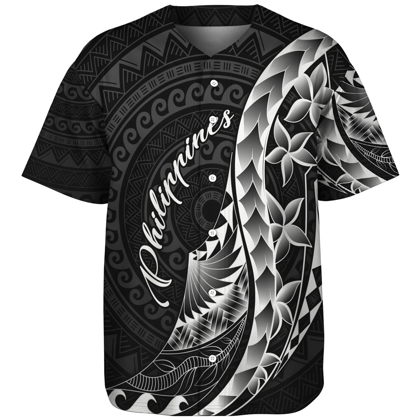 Philippines Filipinos Custom Personalised Baseball Shirt Filipinos Sun Tribal Patterns Style