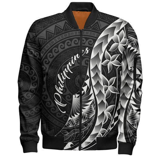 Philippines Filipinos Custom Personalised Bomber Jacket Filipinos Sun Tribal Patterns Style