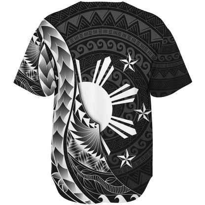 Philippines Filipinos Custom Personalised Baseball Shirt Filipinos Sun Tribal Patterns Style