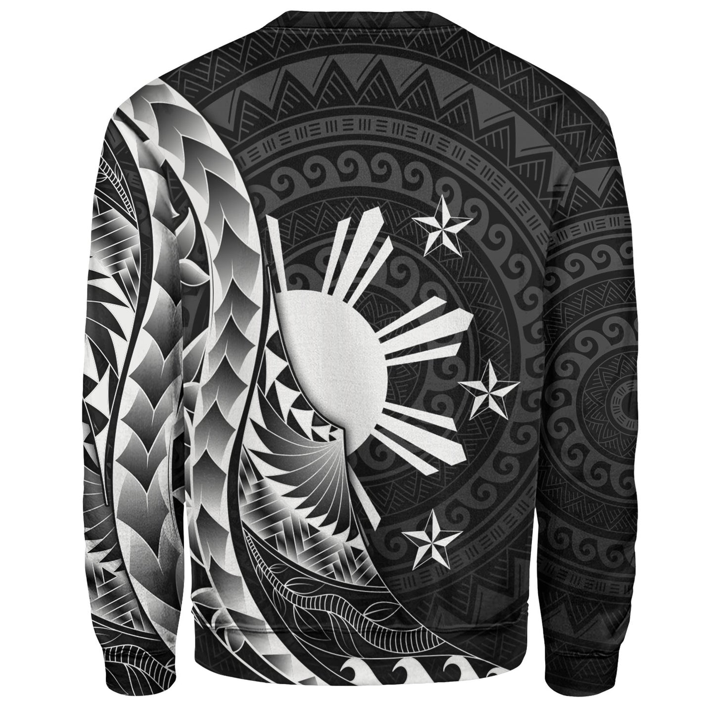 Philippines Filipinos Custom Personalised Sweatshirt Filipinos Sun Tribal Patterns Style