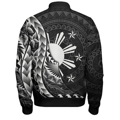Philippines Filipinos Custom Personalised Bomber Jacket Filipinos Sun Tribal Patterns Style