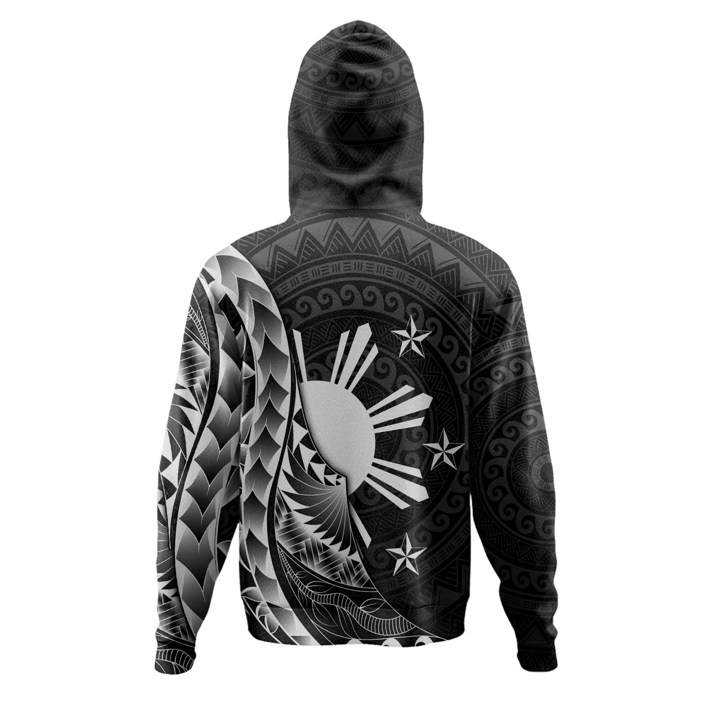 Philippines Filipinos Custom Personalised Hoodie Filipinos Sun Tribal Patterns Style