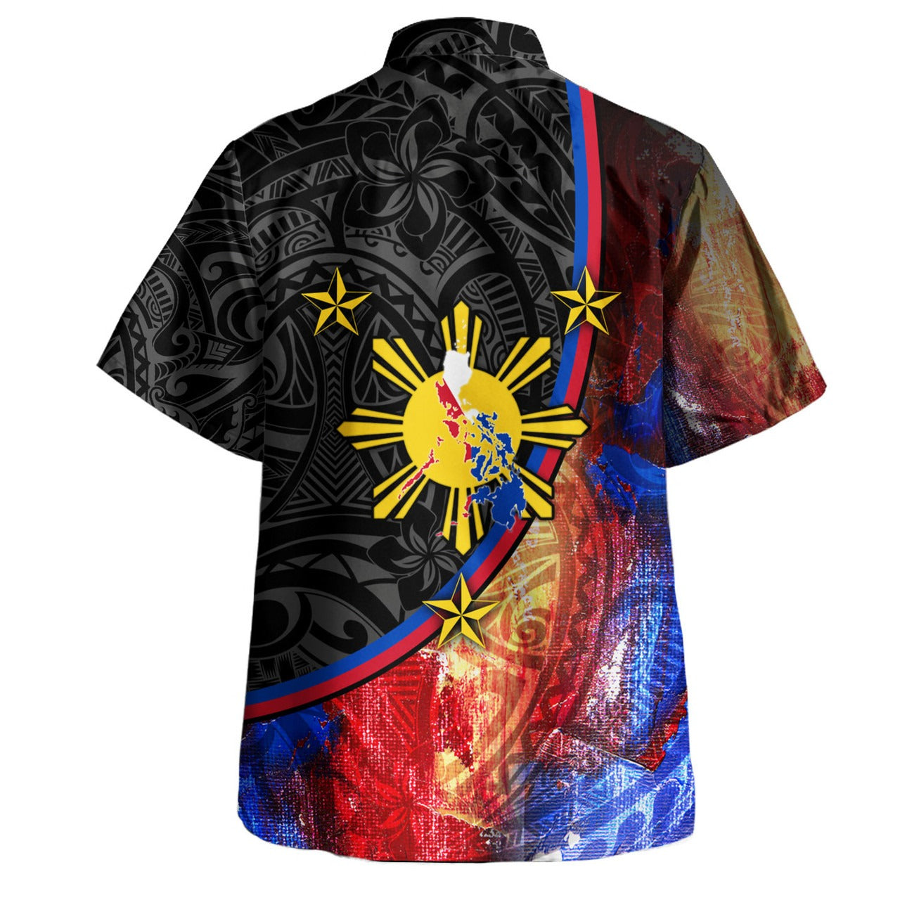 Philippines Filipinos Hawaiian Shirt Filipinos Sun Grunge Background Style
