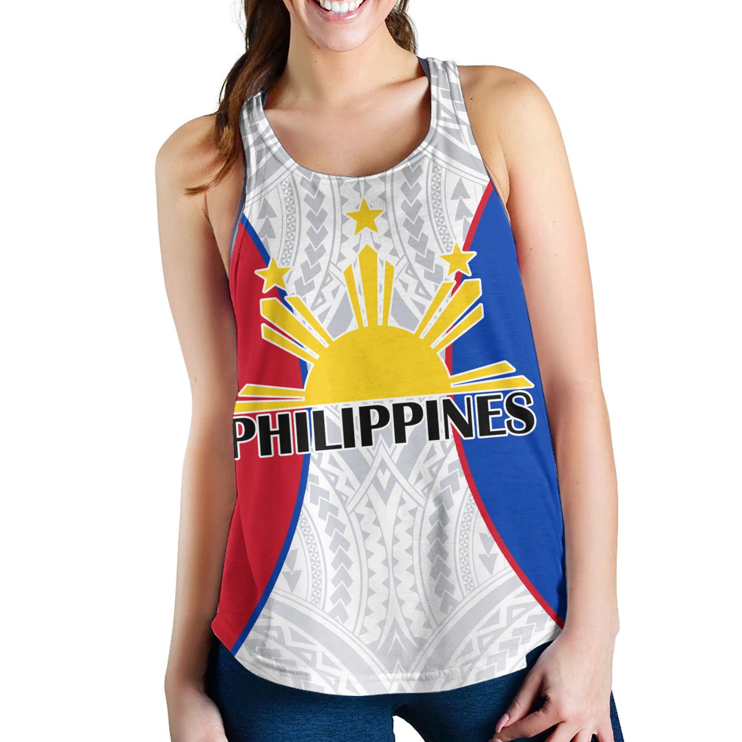 Philippines Filipinos Custom Personalised Women Tank Flag Color Special Style
