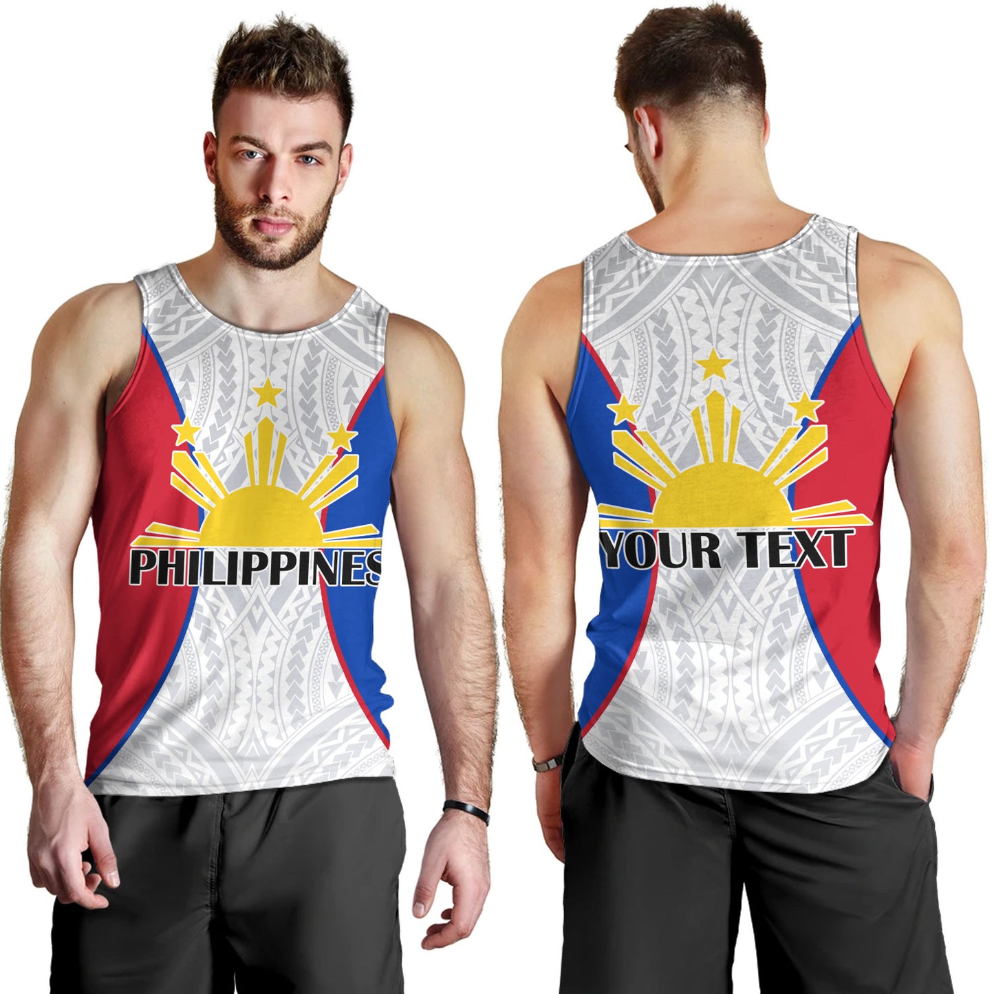 Philippines Filipinos Custom Personalised Tank Top Flag Color Special Style