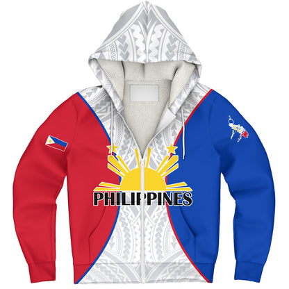 Philippines Filipinos Custom Personalised Sherpa Hoodie Flag Color Special Style