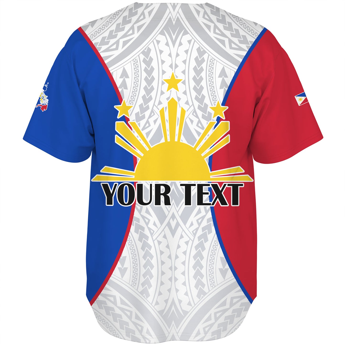 Philippines Filipinos Custom Personalised Baseball Shirt Flag Color Special Style