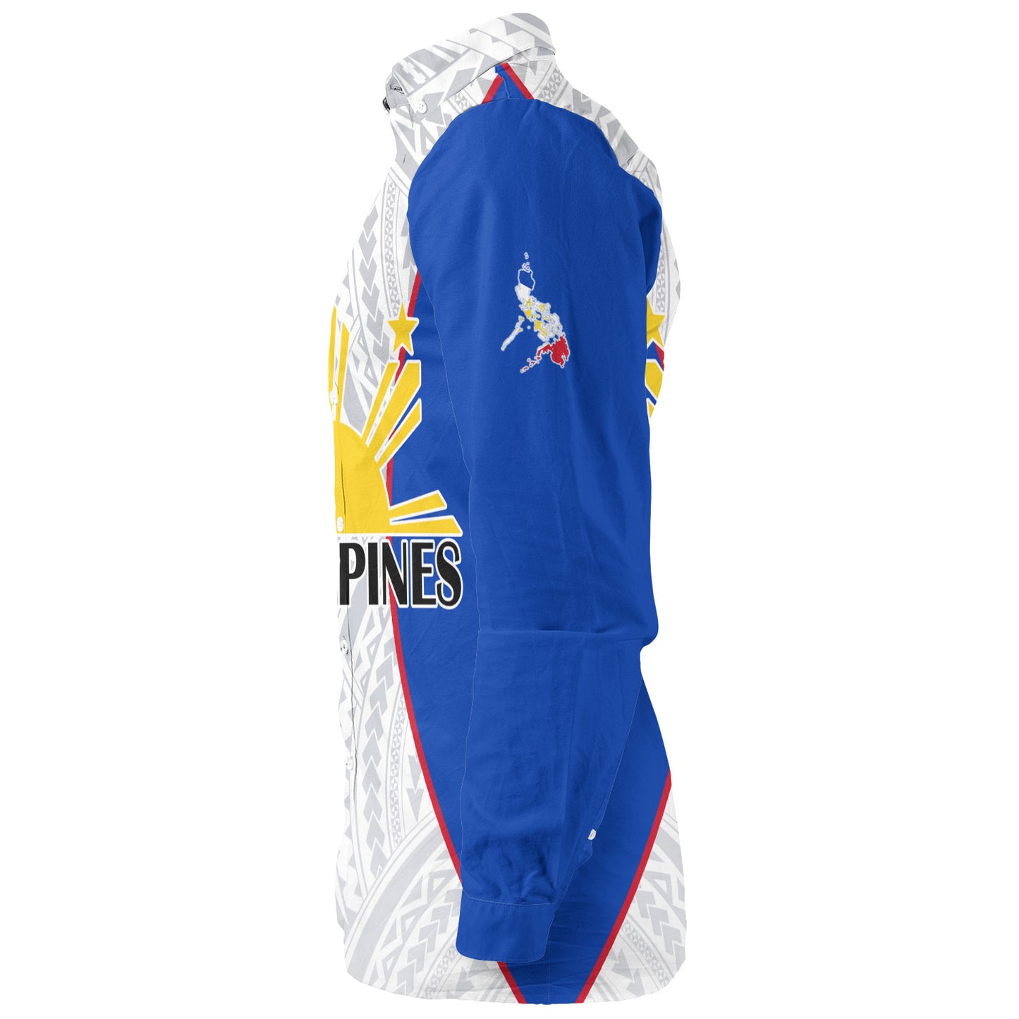 Philippines Filipinos Custom Personalised Long Sleeve Shirt Flag Color Special Style