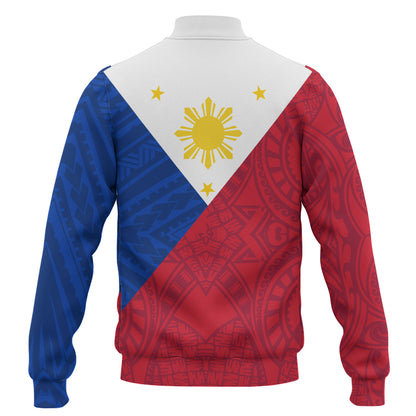 Philippines Filipinos Baseball Jacket Flag Style
