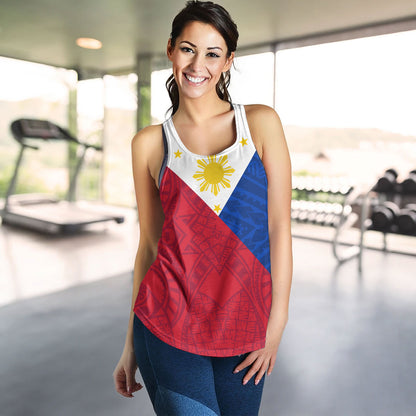 Philippines Filipinos Women Tank Flag Style