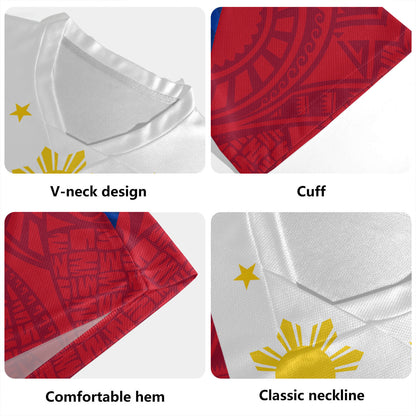 Philippines Filipinos Rugby Jersey Flag Style