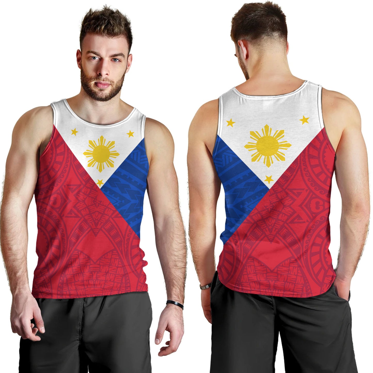 Philippines Filipinos Tank Top Flag Style