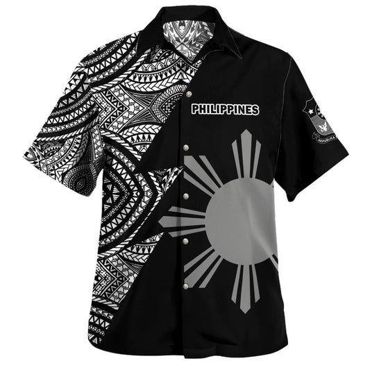 Philippines Filipinos Custom Personalised Hawaiian Shirt Flash Style
