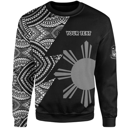 Philippines Filipinos Custom Personalised Sweatshirt Flash Style