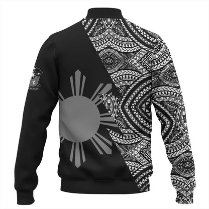 Philippines Filipinos Custom Personalised Baseball Jacket Flash Style