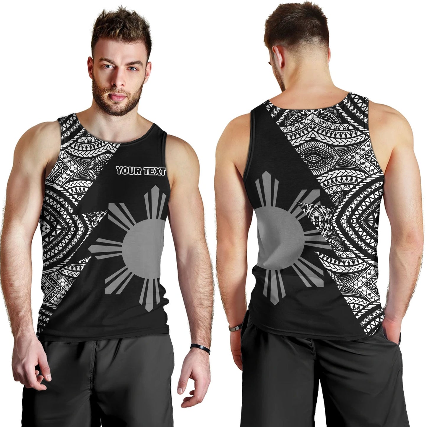 Philippines Filipinos Custom Personalised Tank Top Flash Style