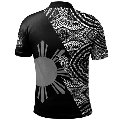 Philippines Filipinos Custom Personalised Polo Shirt Flash Style