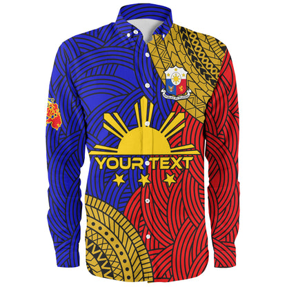Philippines Filipinos Custom Personalised Long Sleeve Shirt Philippines Pride
