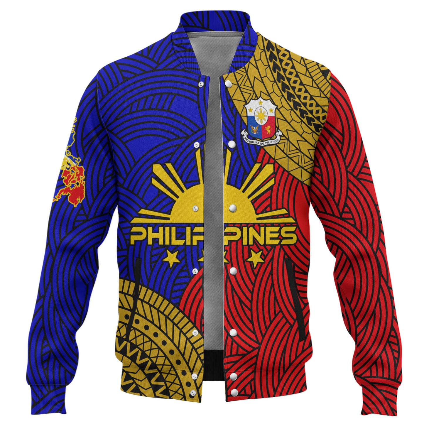 Philippines Filipinos Custom Personalised Baseball Jacket Philippines Pride