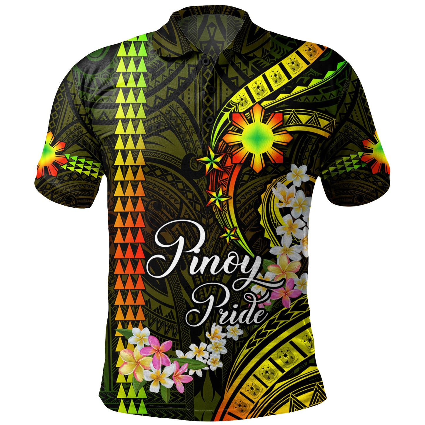 Philippines Filipinos Polo Shirt Pinoy Pride Tribal Patterns Curve Style