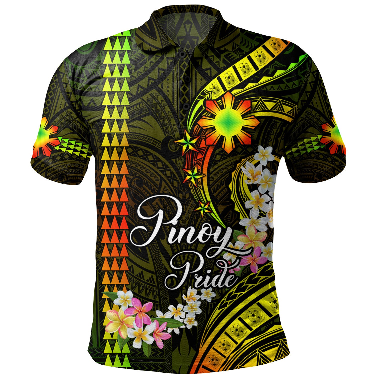 Philippines Filipinos Polo Shirt Pinoy Pride Tribal Patterns Curve Style