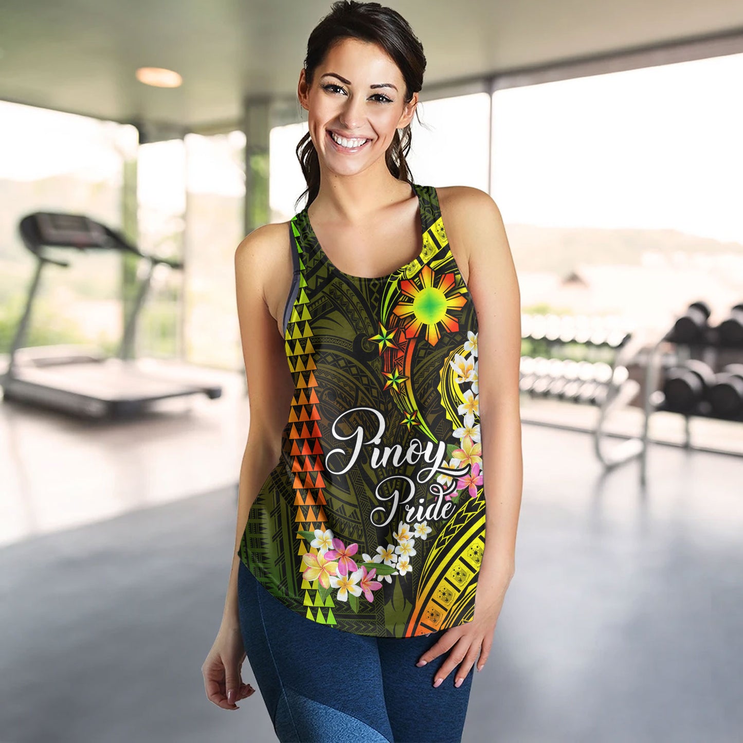 Philippines Filipinos Women Tank Pinoy Pride Tribal Patterns Curve Style