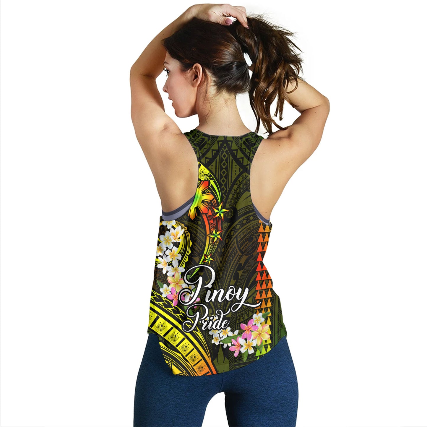 Philippines Filipinos Women Tank Pinoy Pride Tribal Patterns Curve Style