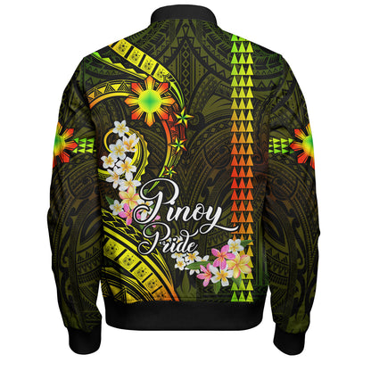 Philippines Filipinos Bomber Jacket Pinoy Pride Tribal Patterns Curve Style