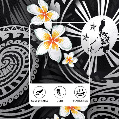 Philippines Filipinos Rugby Jersey Plumeria Flowers Tribal Motif Style