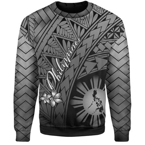 Philippines Filipinos Custom Personalised Sweatshirt Plumeria Tattoo Tribal