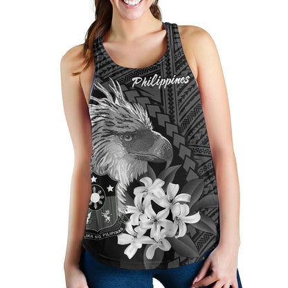Philippines Filipinos Custom Personalised Women Tank Sampaguita Jasmine Philippines Eagle Tattoo Tribal