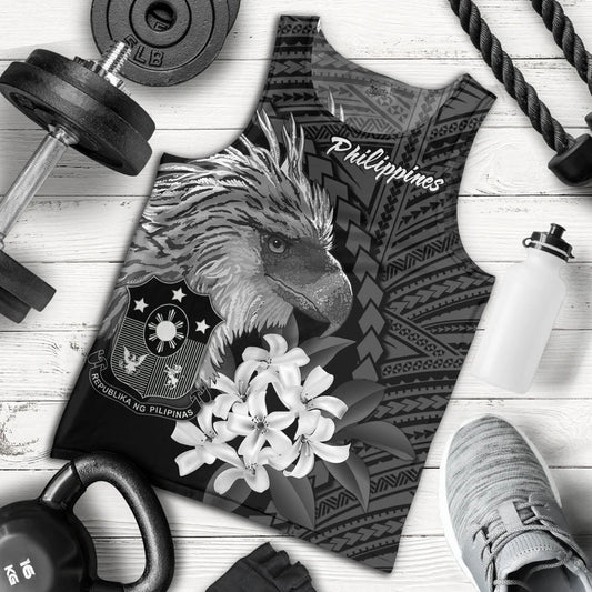 Philippines Filipinos Custom Personalised Tank Top Sampaguita Jasmine Philippines Eagle Tattoo Tribal