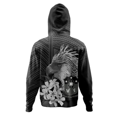 Philippines Filipinos Custom Personalised Hoodie Sampaguita Jasmine Philippines Eagle Tattoo Tribal