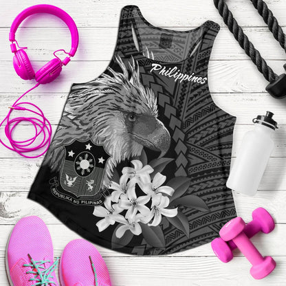 Philippines Filipinos Custom Personalised Women Tank Sampaguita Jasmine Philippines Eagle Tattoo Tribal